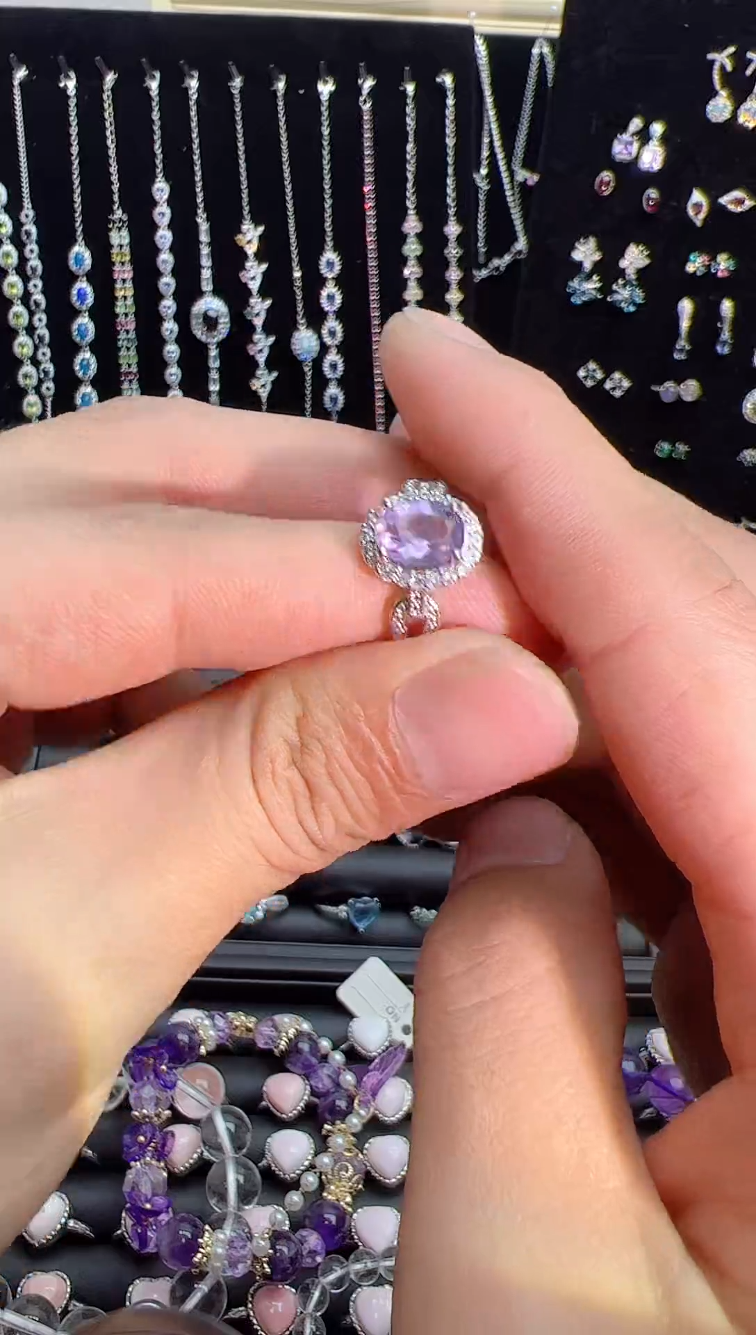 【闪购商品】紫晶戒指银S925镶嵌0000