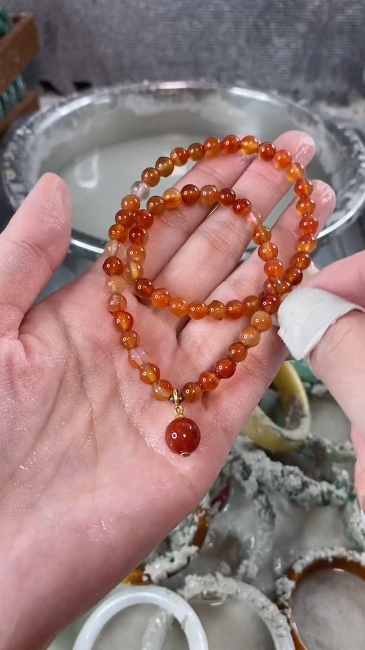 【闪购商品】玛瑙/玉髓手链未镶嵌玛瑙多圈