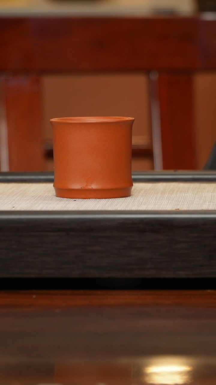 【闪购商品】紫砂茶壶朱泥竹节杯