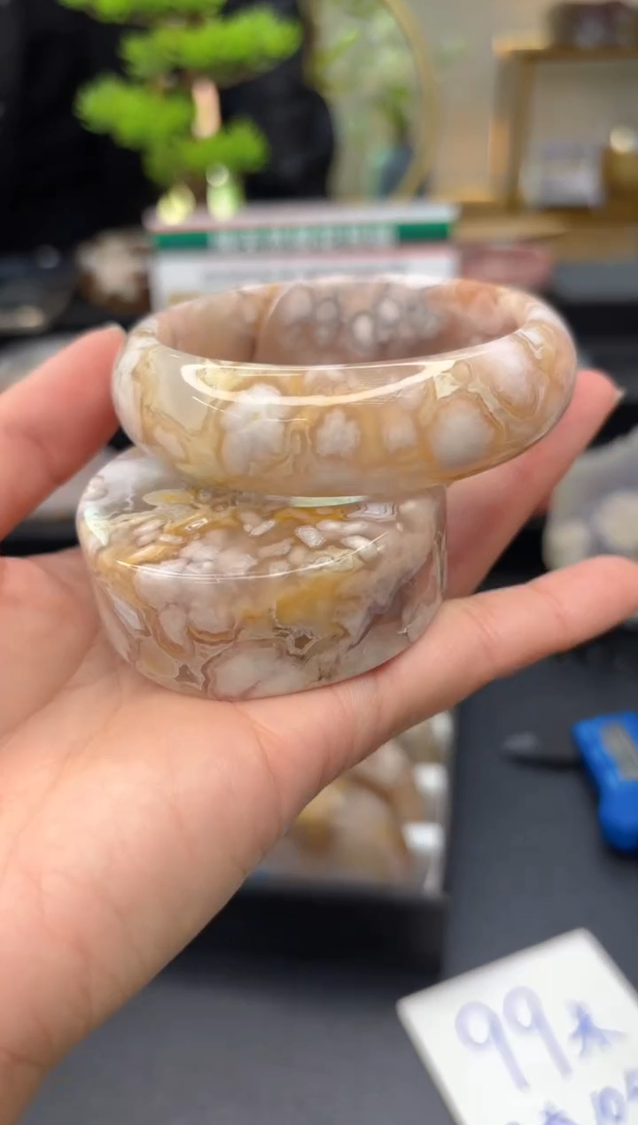 【闪购商品】石英质玉手镯未镶嵌C517(57圈赠送镯心)