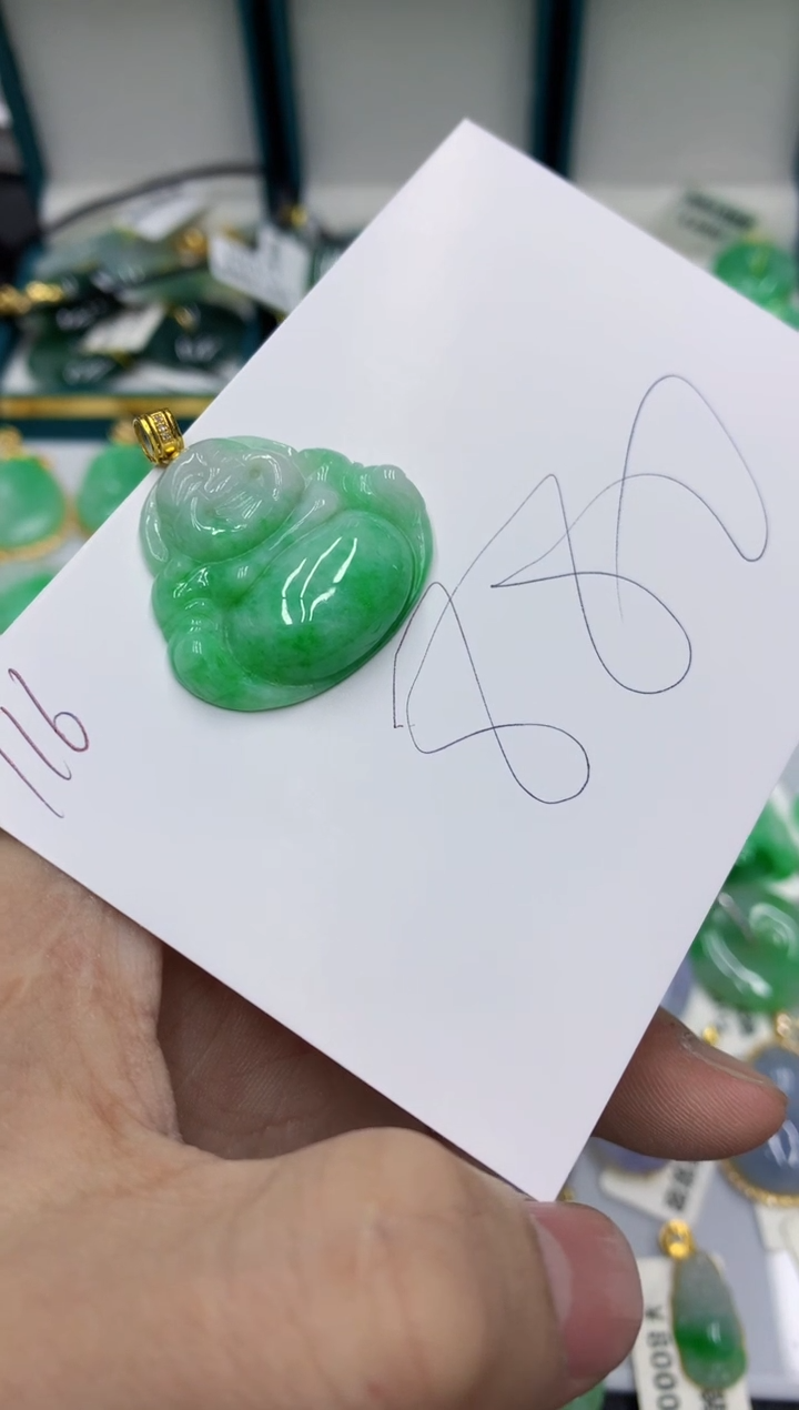 【闪购商品】翡翠颈饰18K金镶嵌号链接11111