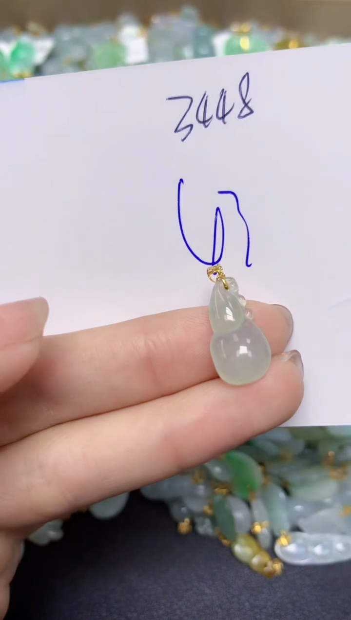 【闪购商品】翡翠颈饰18K金镶嵌 天然翡翠A货