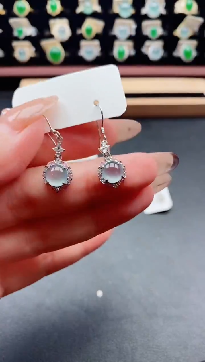 银S925镶嵌戒指翡翠1