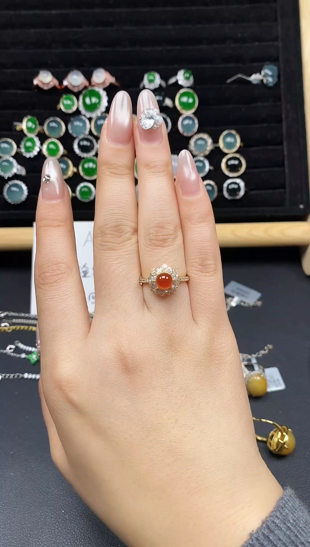 未镶嵌戒指玛瑙/玉髓111