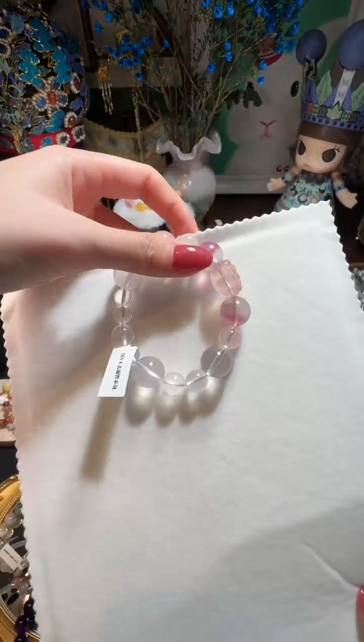 【闪购商品】水晶手串未镶嵌粉水晶手串