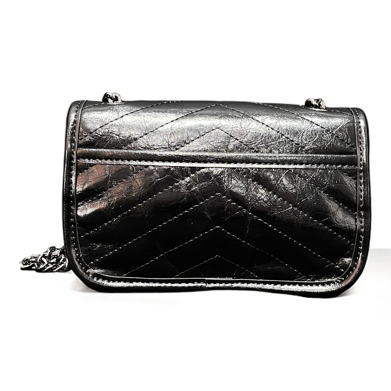 LQ-soblack专柜经典款油蜡皮-18cm【必拍款】-10798