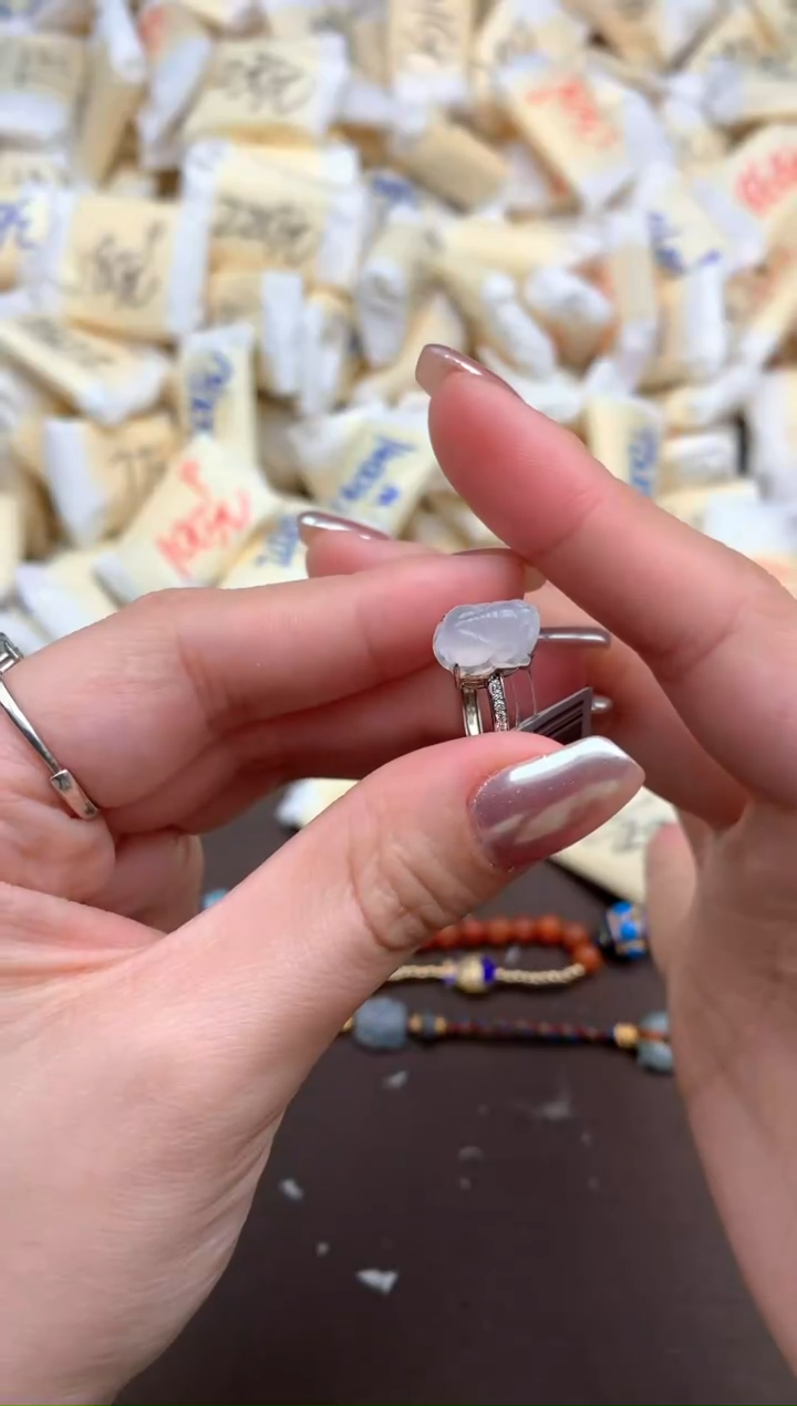 【闪购商品】翡翠戒指银S925镶嵌一