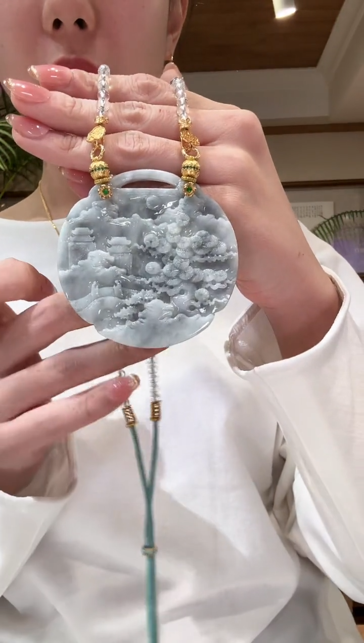 【闪购商品】翡翠颈饰未镶嵌国风