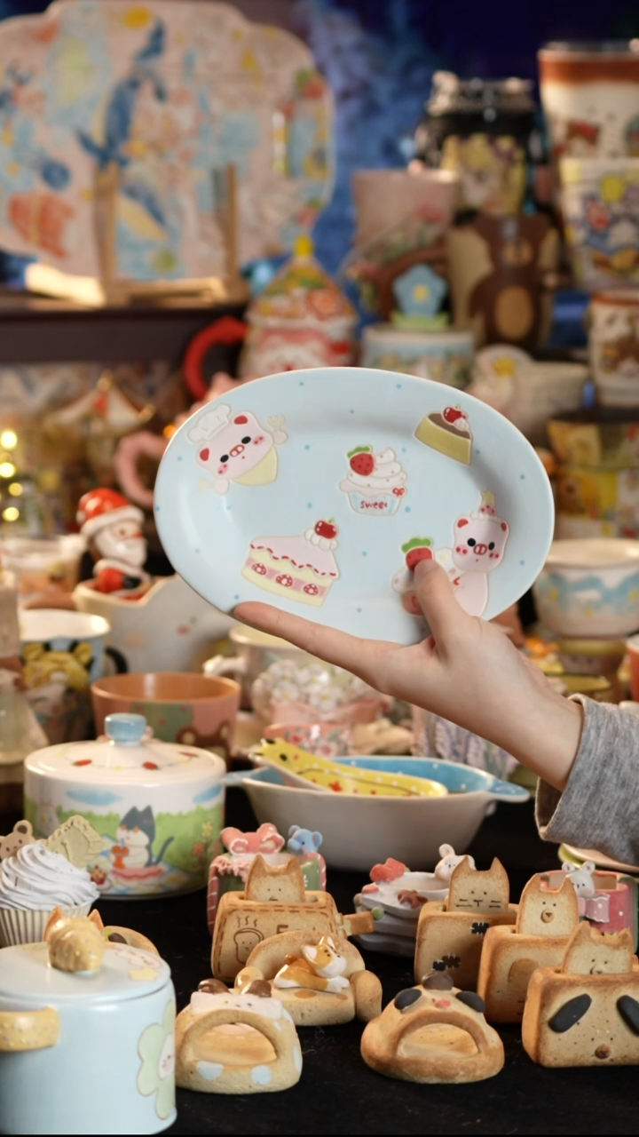 其他陶景德镇釉下彩手绘设计师款陶瓷