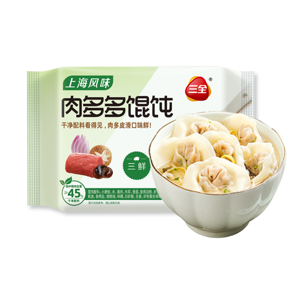 三全肉多多三鲜馄饨 500g