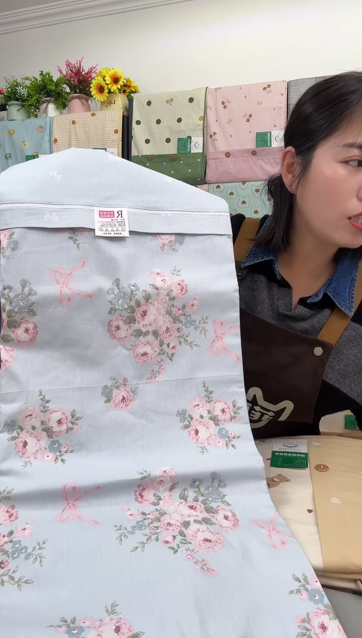 棉棉全棉单人被罩