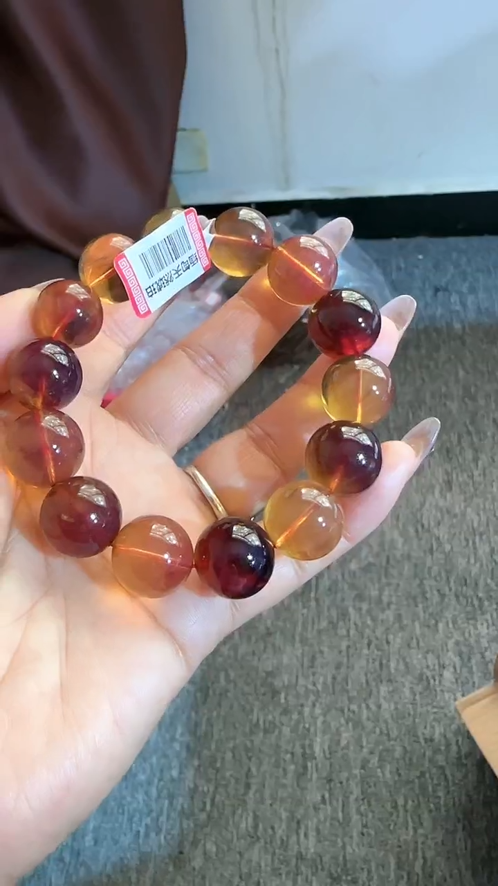 【闪购商品】琥珀手链未镶嵌规格15多宝手串#38