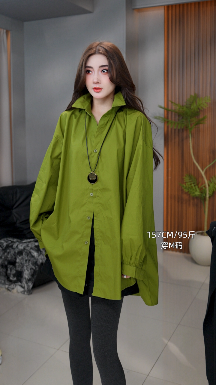 3648#新款时尚百搭春秋设计款衬衫