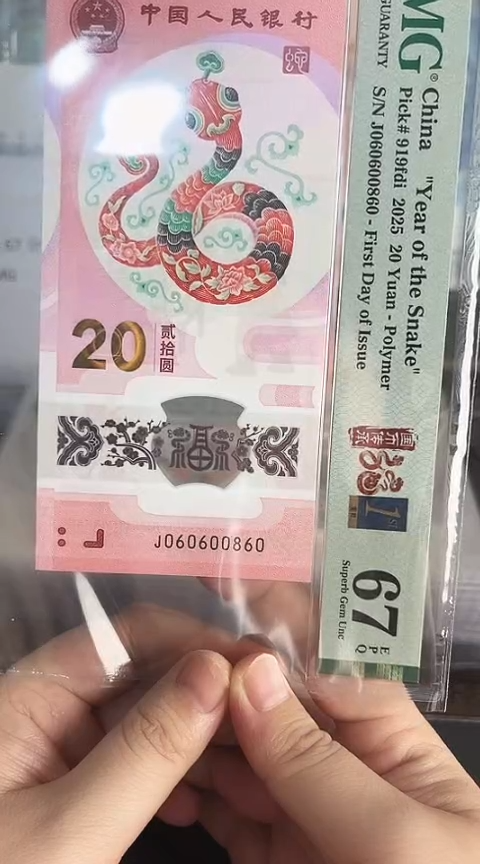 【闪购商品】塑料蛇钞单张060600840PMG67分