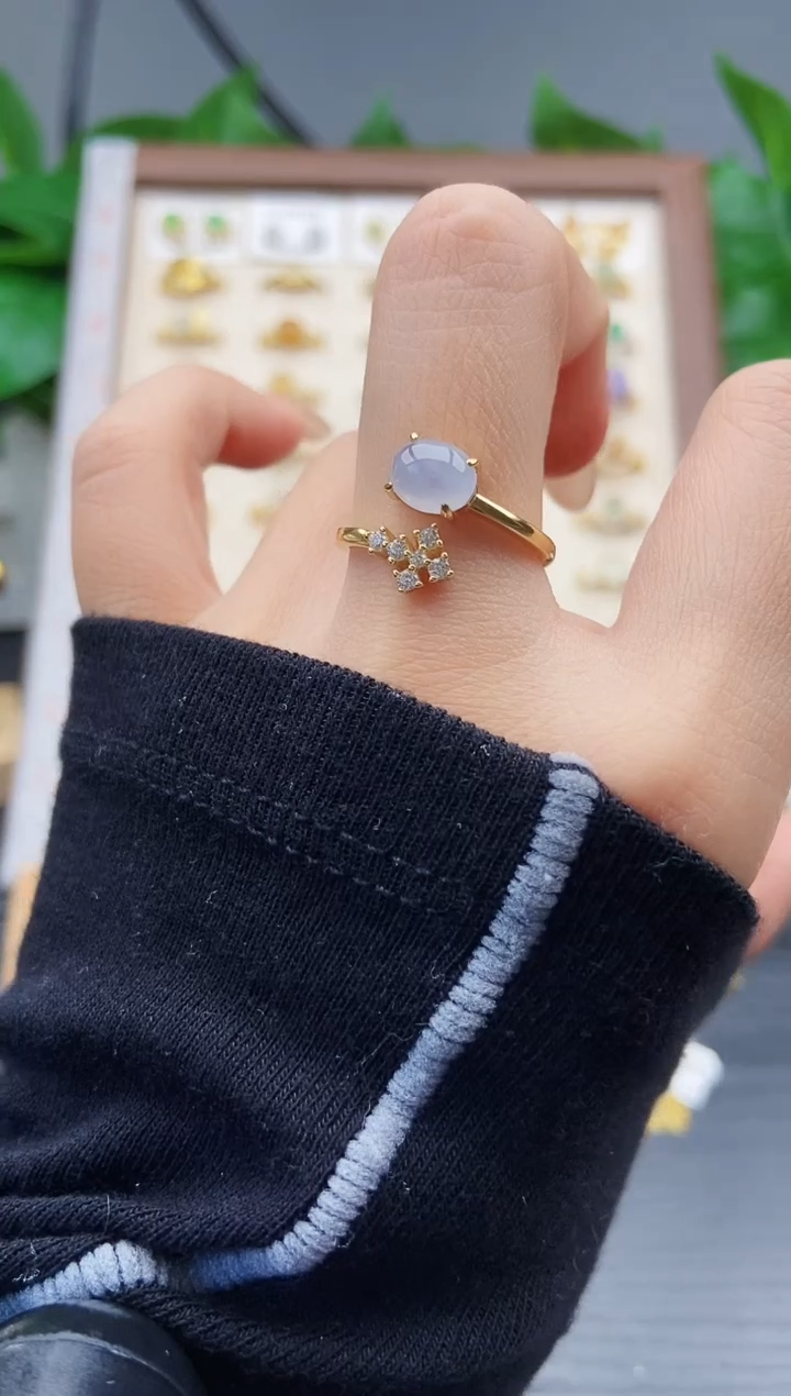 银S925镶嵌戒指翡翠12