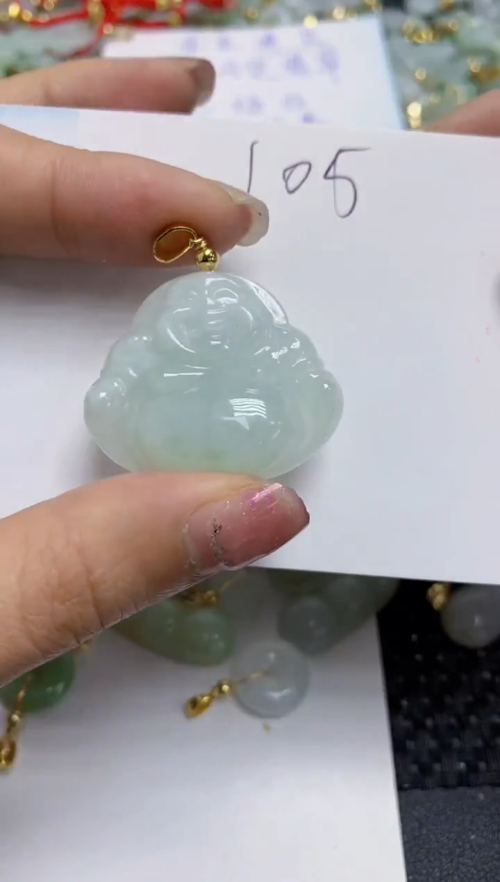 【闪购商品】翡翠颈饰合金天然翡翠A货