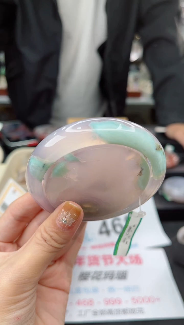 【闪购商品】石英质玉手镯未镶嵌58圈口（赠品镯心）2s9834