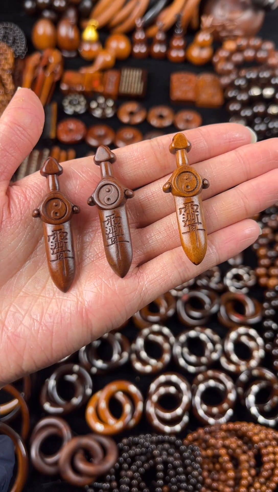 枣木雷击枣木老料紫薇七星剑