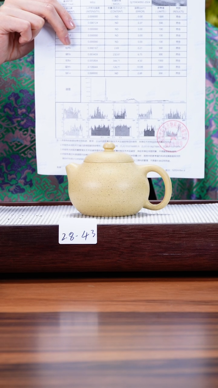 【闪购商品】紫砂茶壶2.8-43 点搪本绿 文旦