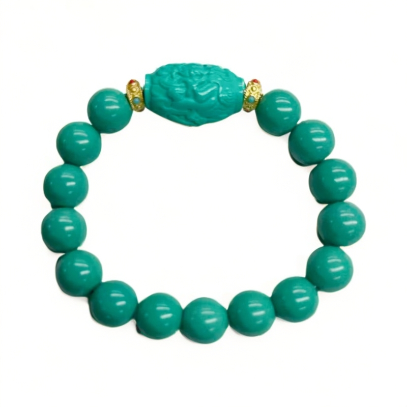 a698高瓷绿DIY单圈12mm手串手链百搭