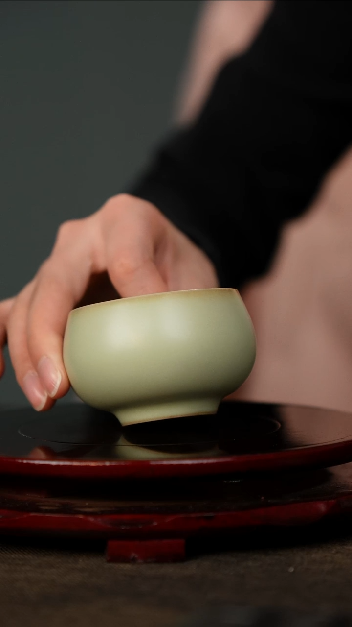 全品 粉青 禅定杯 