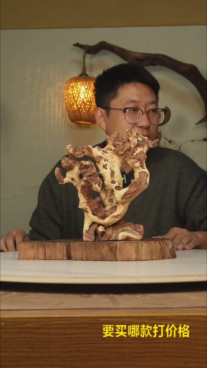 木梦**化根雕摆件677