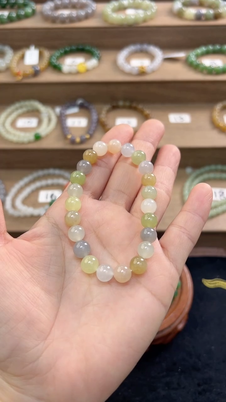 【闪购商品】和田玉手串未镶嵌8m多宝