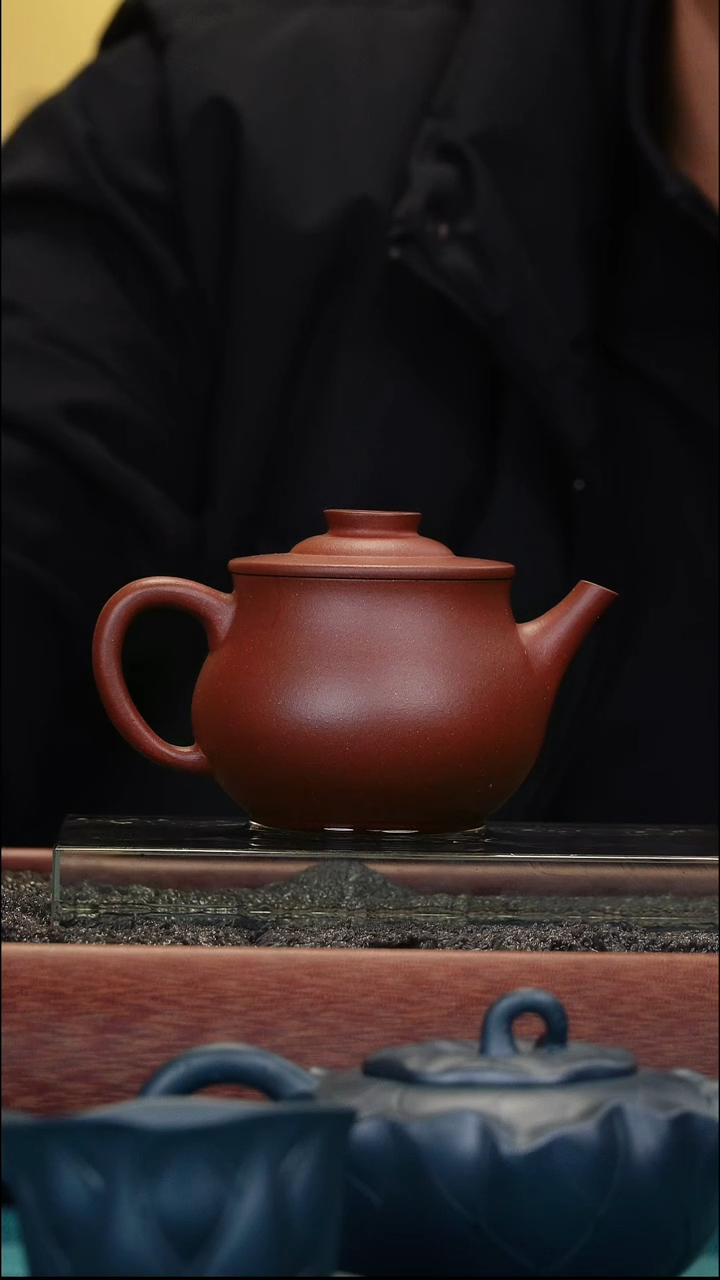 茶壶紫砂啧*啧巨轮 紫泥 俞志贤制