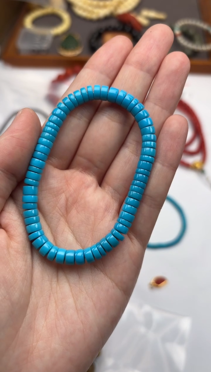 未镶嵌绿松石手串绿松石手串