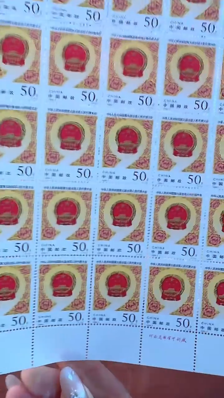 《第九届人民代表大会》大版 CSGS评级 邮票