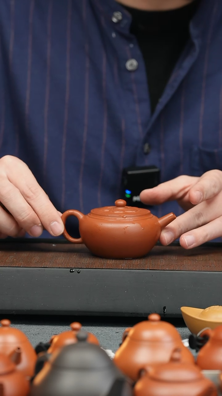 【闪购商品】紫砂茶壶明清 子畦柿蒂祥云壶