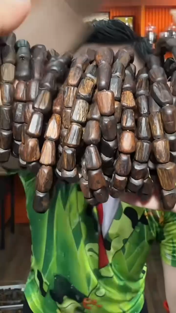 沉香手串181号单圈紫伽罗9g多样性发一