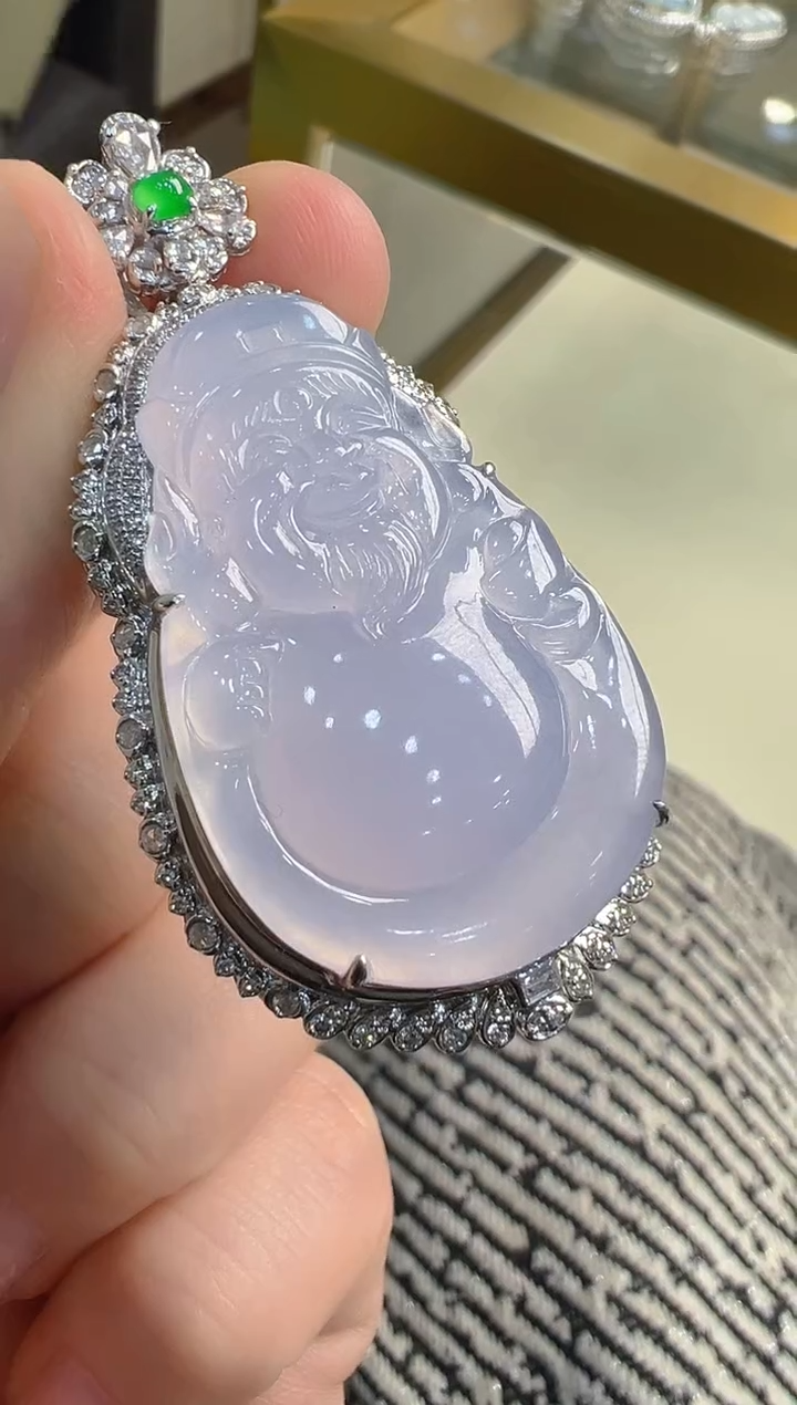 【闪购商品】翡翠吊坠(不含链)18K金镶嵌多样性发货拍一发一