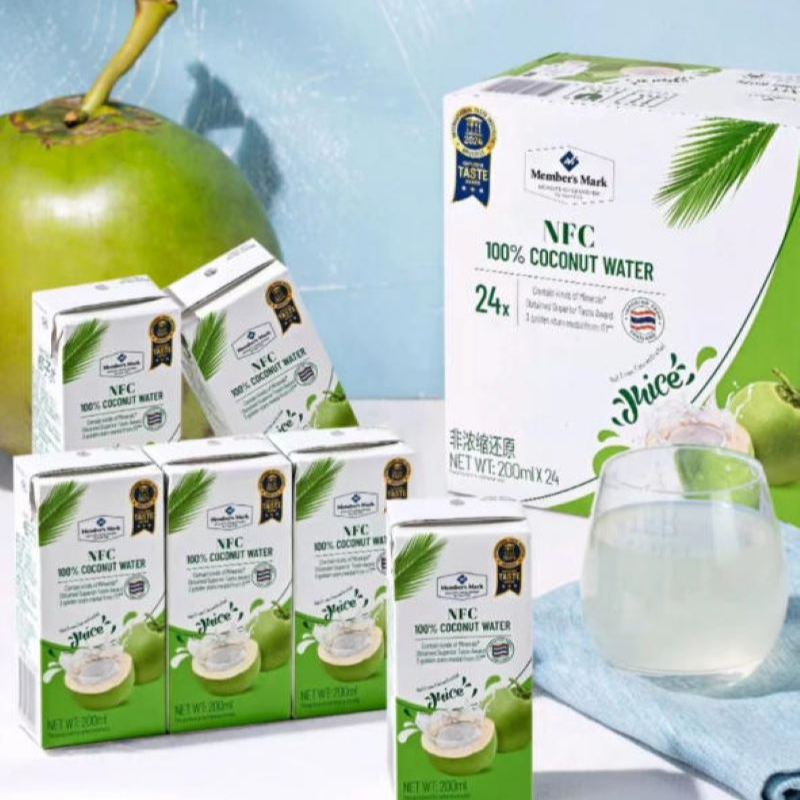 「MembersMark山姆」泰国进口椰子水夏日必备饮品饮料200ml*24