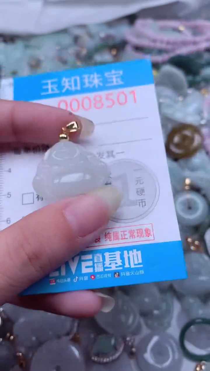 翡翠未镶嵌吊坠(不含链)8501