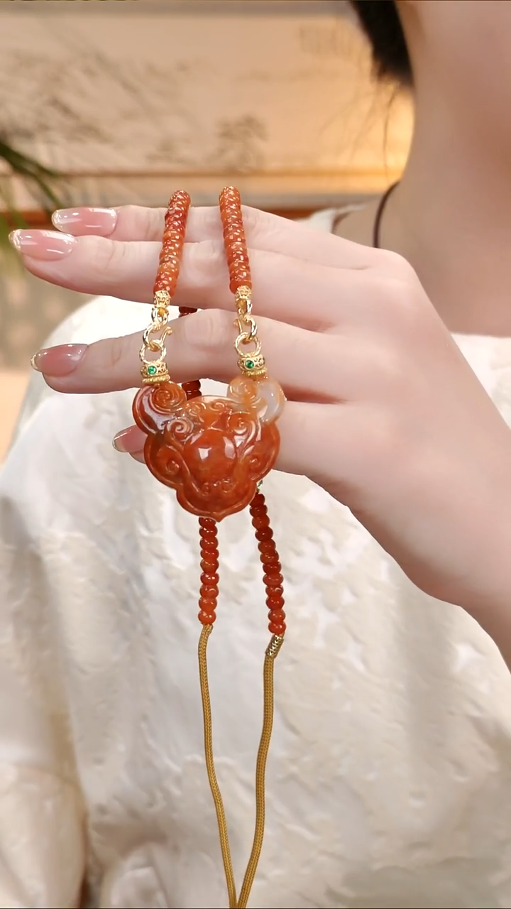 颈饰未镶嵌翡翠国风