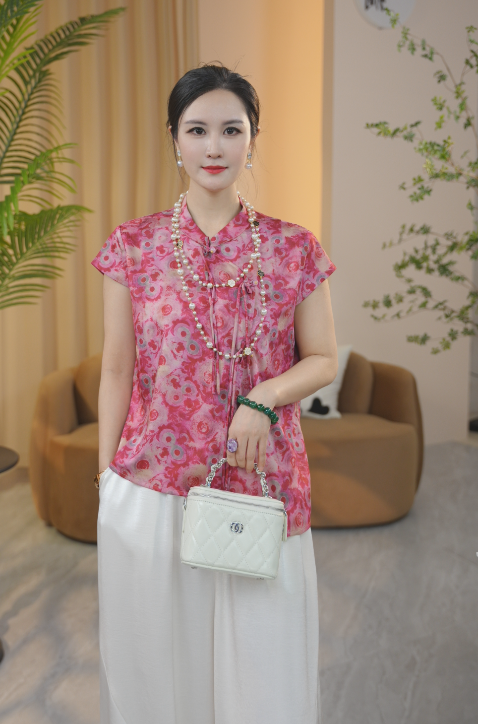 【慧子专属】【嫣虹】2025新款新中式国风真丝香云纱短袖小衫