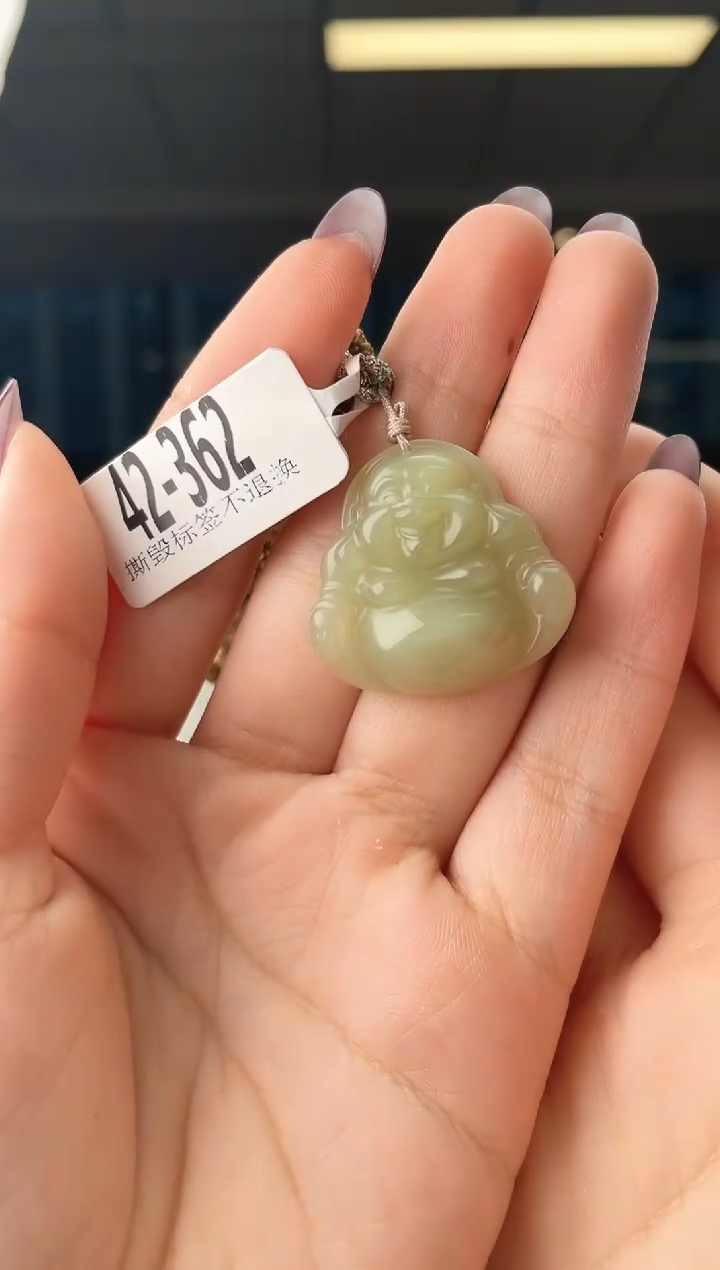 颈饰未镶嵌和田玉佛公 362