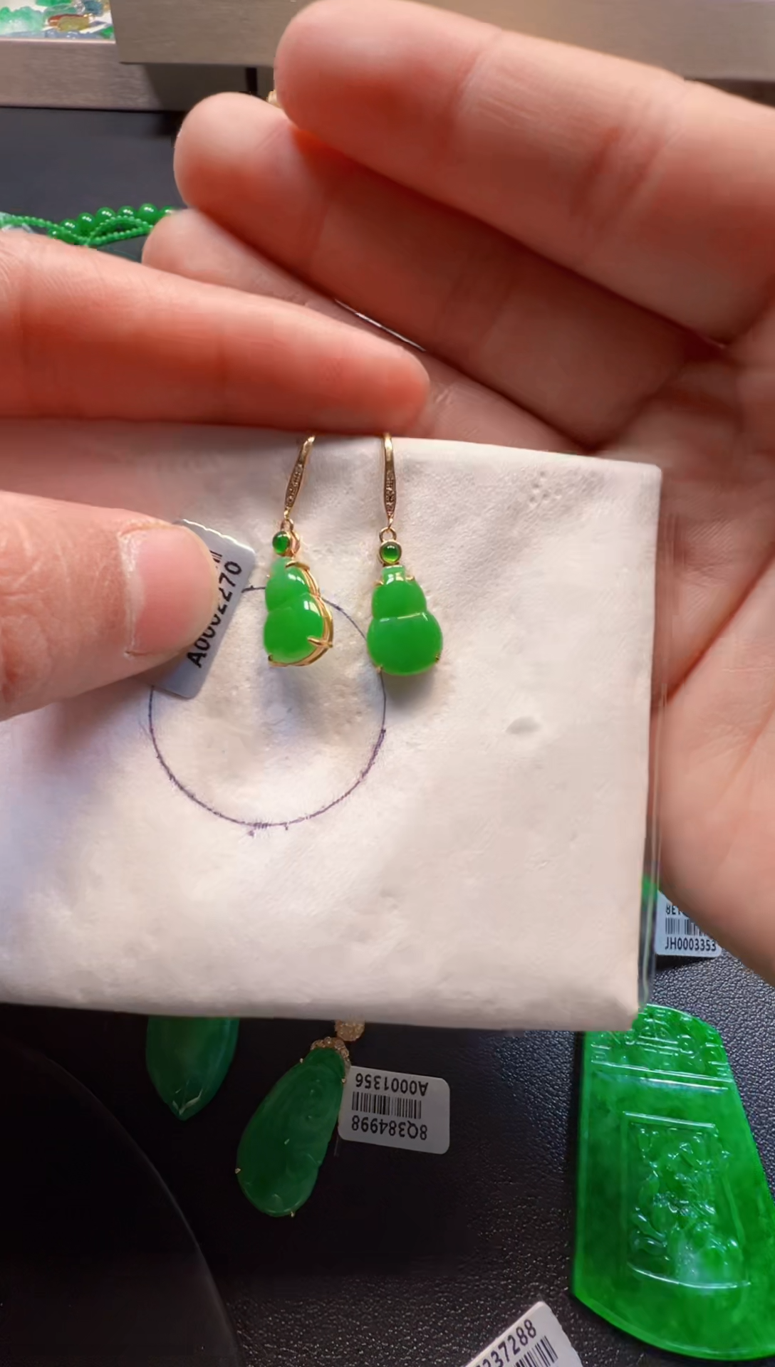 【闪购商品】定制翡翠18K金镶嵌2680一