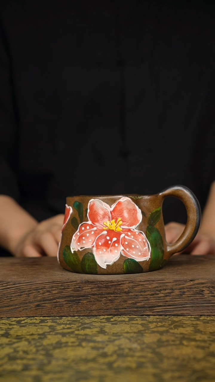 摆件泥垚手作 景德镇手工手绘器物