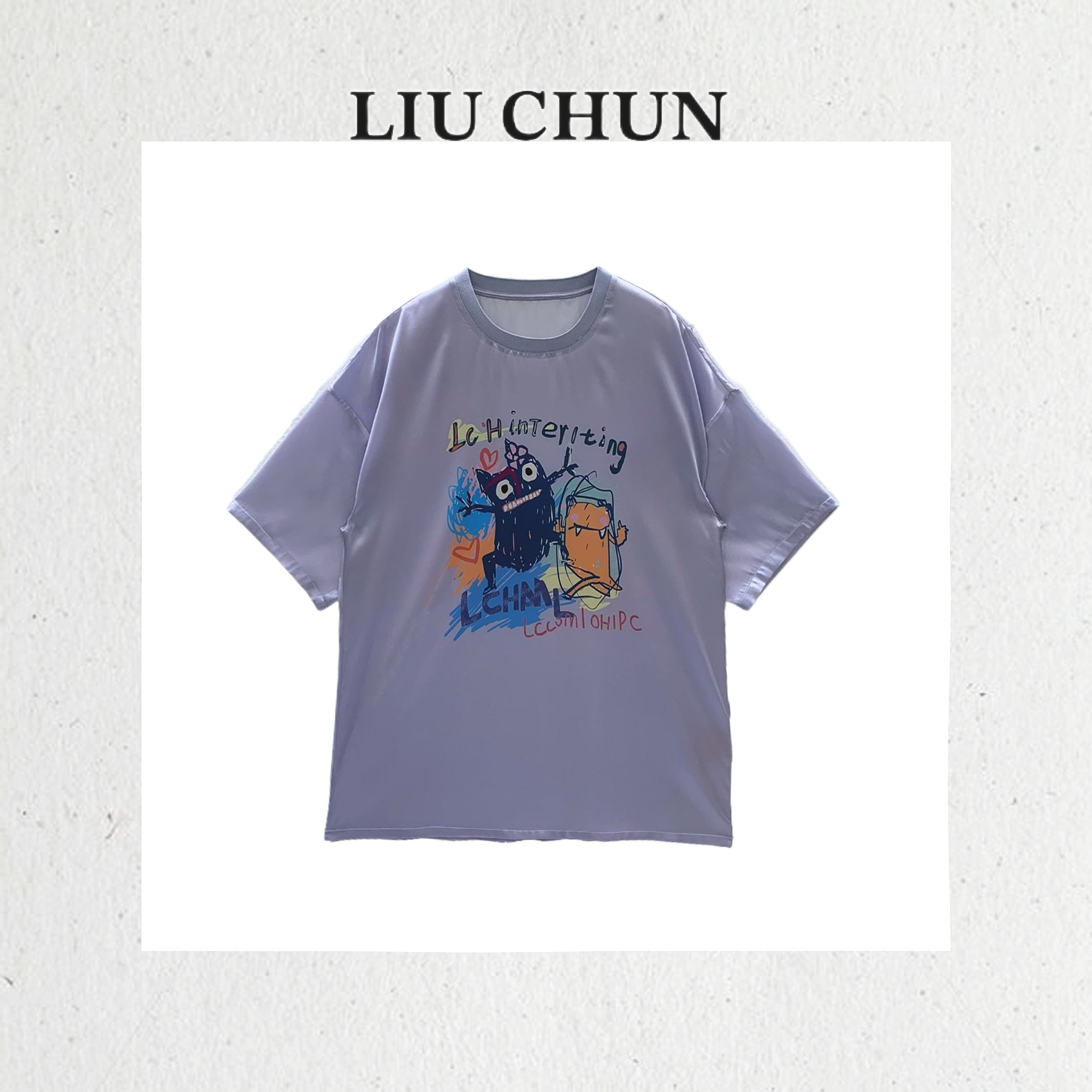 《CHUN》彩绘动画桑蚕丝T恤