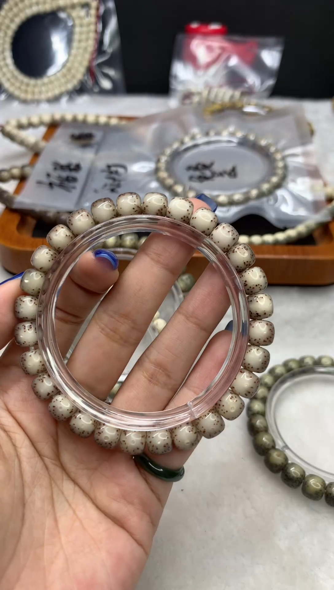 星月菩提手串爱*8*7粉冰