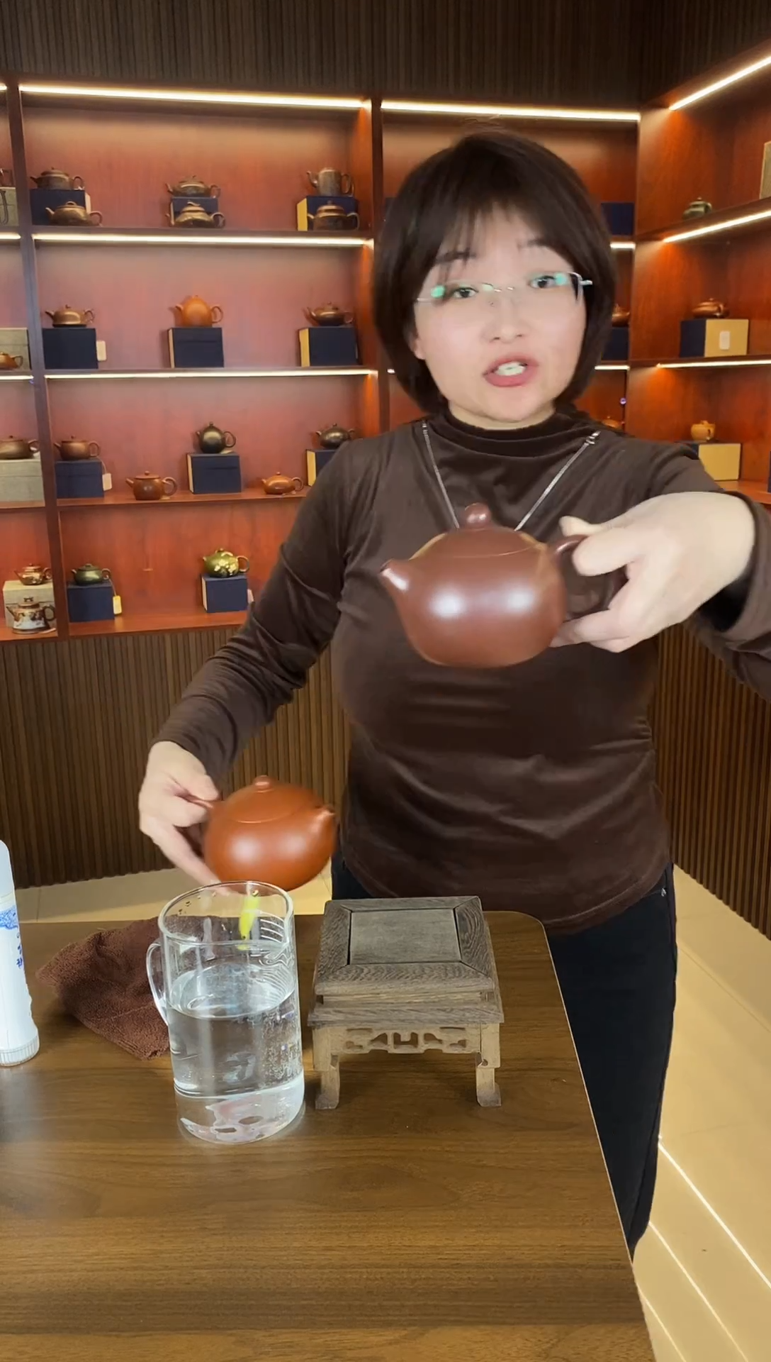 【闪购商品】紫砂茶壶紫朱泥卡盖西施300ml