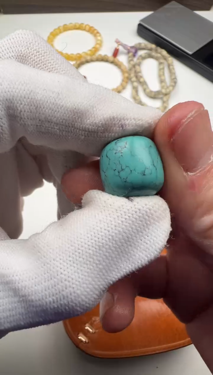 未镶嵌绿松石珠宝奇石绿松石珠子