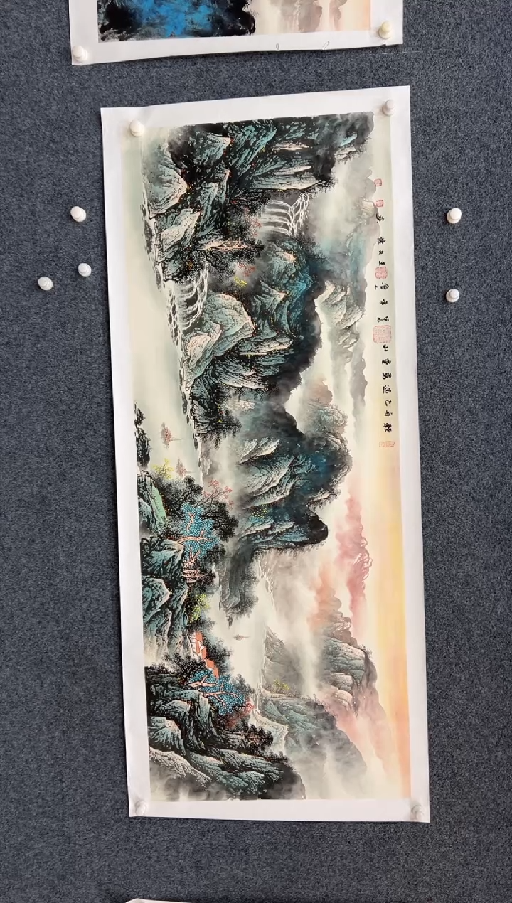 【闪购商品】国画2.2-王夫怀-小六尺山水-032