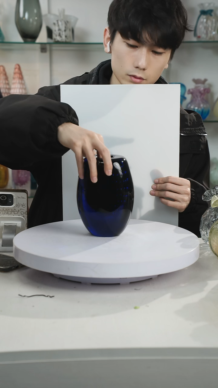 【闪购商品】高17轻奢琉璃花器微瑕福利