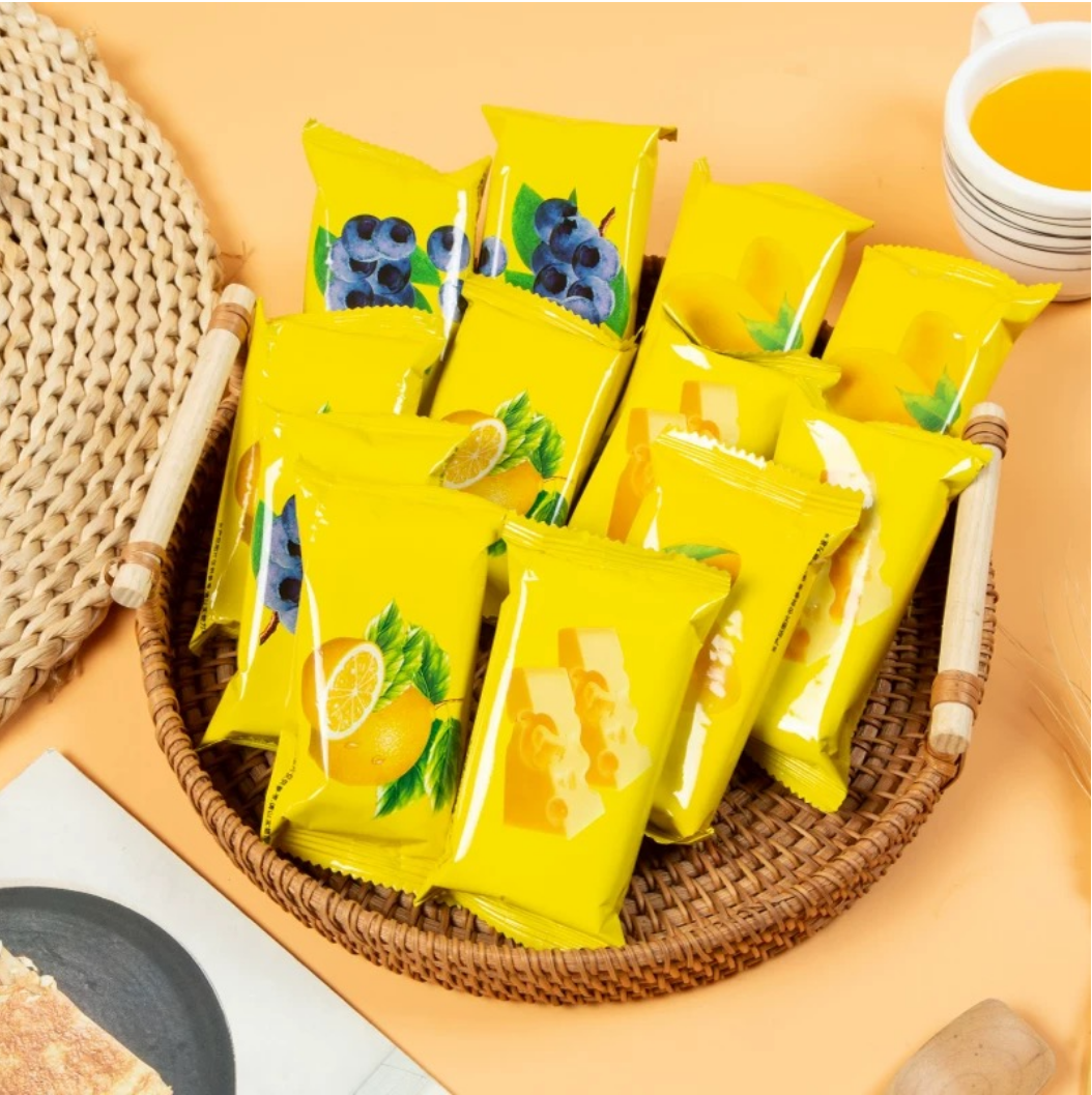 Aji柠檬味夹心苏打饼干270g薄脆梳打饼办公室休闲充饥小吃零食