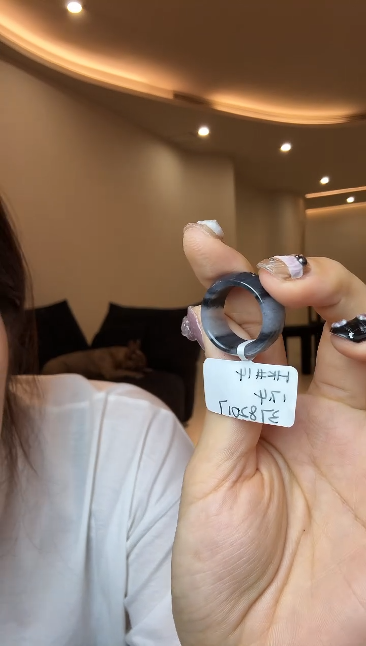 【闪购商品】和田玉戒指未镶嵌14码青花