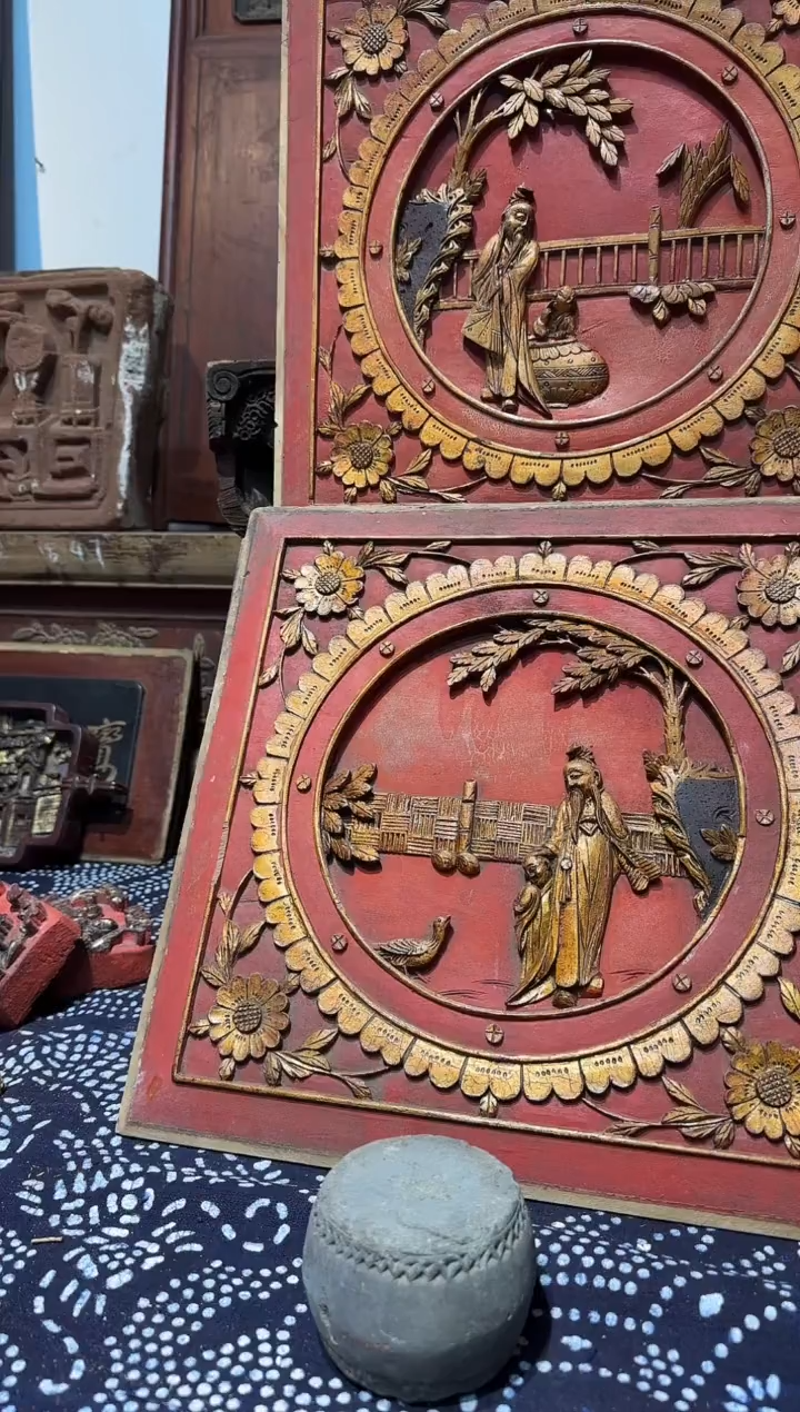 香榧木在**.老木雕老物件