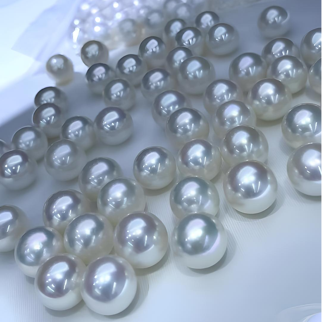 天然海水珍珠澳白单珠对珠项链【可定制】